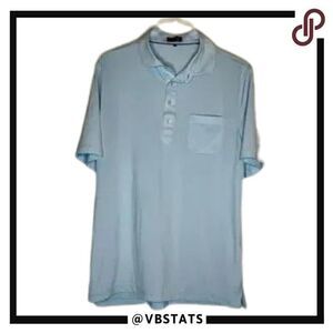 Rodd & Gunn Sky Blue Short Sleeve Performance Polo in‎ Size Large